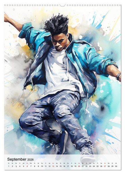 Produktbild: Hip Hop Boys. Dynamik und Energie (Wandkalender 2026 DIN A2 hoch), CALVENDO Monatskalender