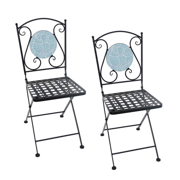 Produktbild: HTI-Living Gartentisch und 2 St&uuml;hle Celia Bl&auml;tter Gartentisch und 2 St&uuml;hle Celia Bl&auml;tter