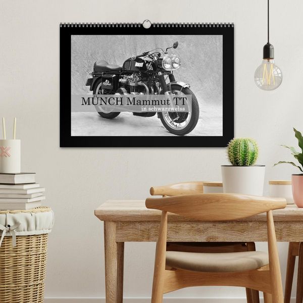 Produktbild: M&uuml;nch Mammut TT in schwarzweiss (Wandkalender 2026 DIN A3 quer), CALVENDO Monatskalender