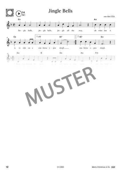 Produktbild: Merry Christmas f&uuml;r B-Instrumente