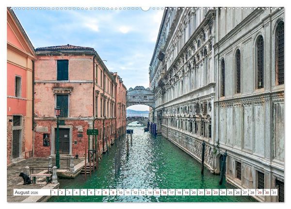 Produktbild: Venedig - Impressionen aus der Serenissima (hochwertiger Premium Wandkalender 2026 DIN A2 quer), Kunstdruck in Hochglanz