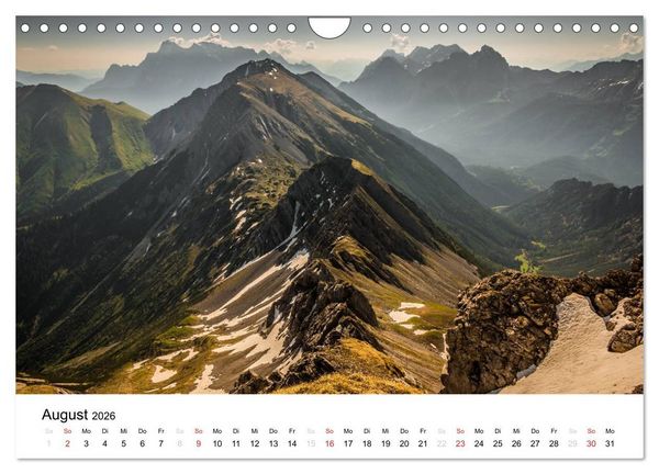 Produktbild: Bergpixel "kreuz und quer durch die Alpen" (Wandkalender 2026 DIN A4 quer), CALVENDO Monatskalender