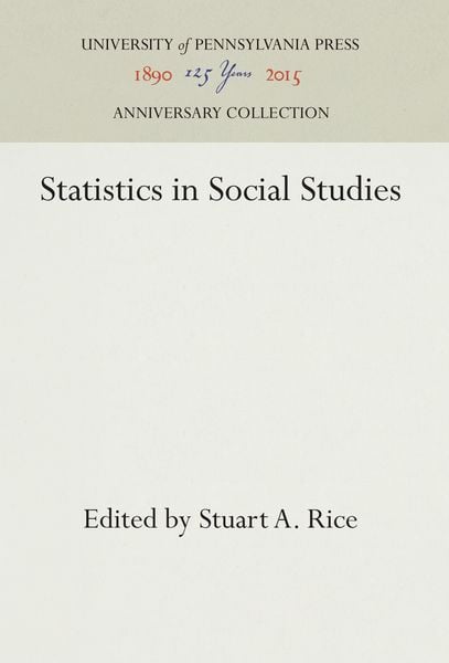 Produktbild: Statistics in Social Studies
