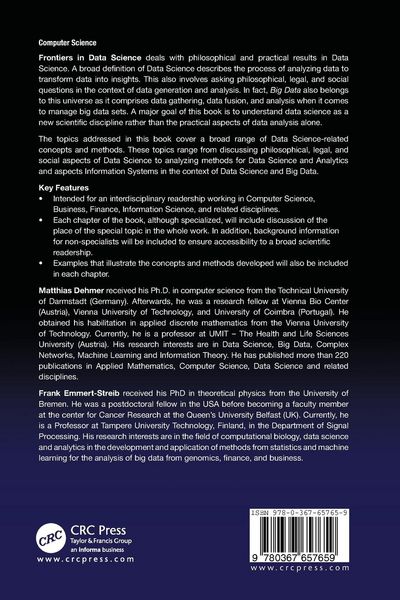 Produktbild: Frontiers in Data Science