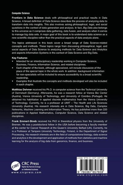 Produktbild: Frontiers in Data Science