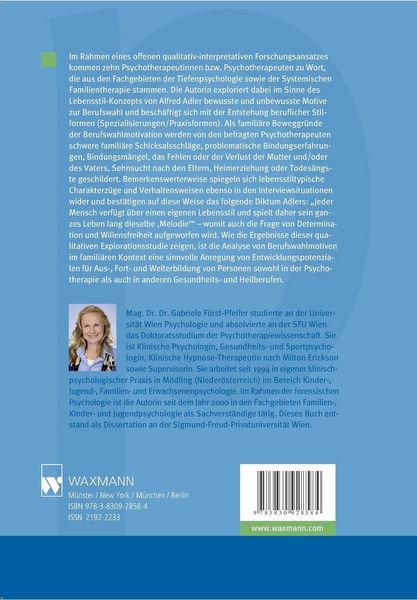 Produktbild: Biographie und (un)bewusste Berufswahlmotive von Psychotherapeuten