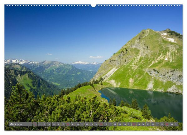 Produktbild: Wanderziele rund um Oberstdorf (hochwertiger Premium Wandkalender 2026 DIN A2 quer), Kunstdruck in Hochglanz