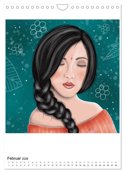 Produktbild: POWER OF FEMINITY - Kraft der Weiblichkeit (Wandkalender 2026 DIN A4 hoch), CALVENDO Monatskalender