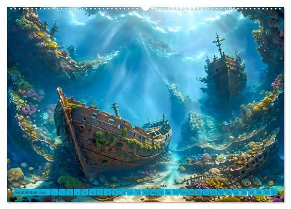 Produktbild: Erinnerungen an das Meer. Die Schifffahrt von einst (Wandkalender 2026 DIN A2 quer), CALVENDO Monatskalender