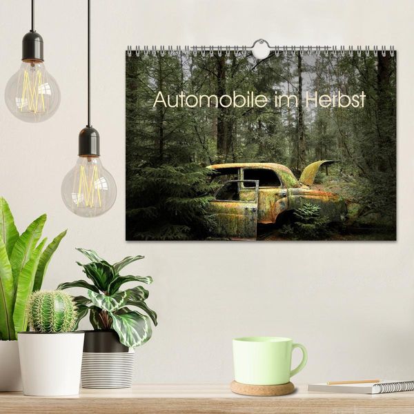 Produktbild: Automobile im Herbst (Wandkalender 2026 DIN A4 quer), CALVENDO Monatskalender