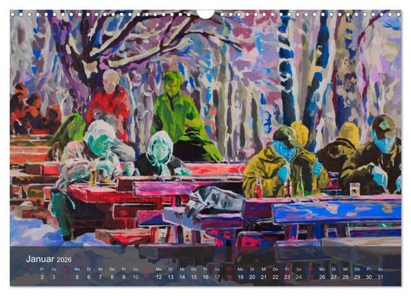Produktbild: Alena Steinlechner, Acryl auf Leinwand (Wandkalender 2026 DIN A3 quer), CALVENDO Monatskalender