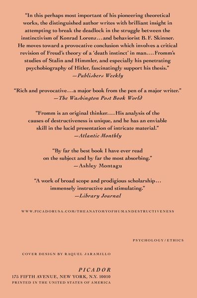 Produktbild: The Anatomy of Human Destructiveness