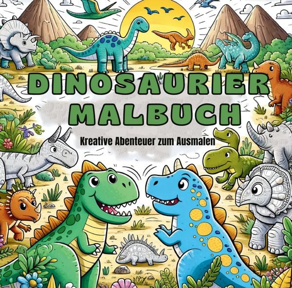 Produktbild: Dinosaurier Malbuch f&uuml;r Jungen ab 4 Jahre