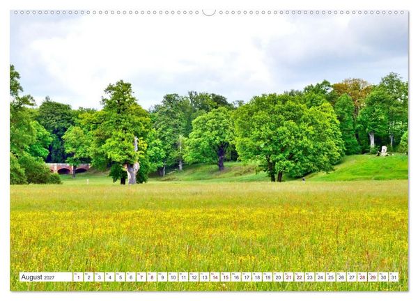 Produktbild: F&uuml;rst-P&uuml;ckler-Park und Schloss &ndash; Bad Muskau (Wandkalender 2027 DIN A2 quer), CALVENDO Monatskalender