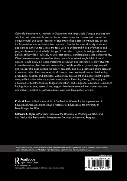 Produktbild: Culturally Responsive Assessment in Classrooms and Large-Scale Contexts