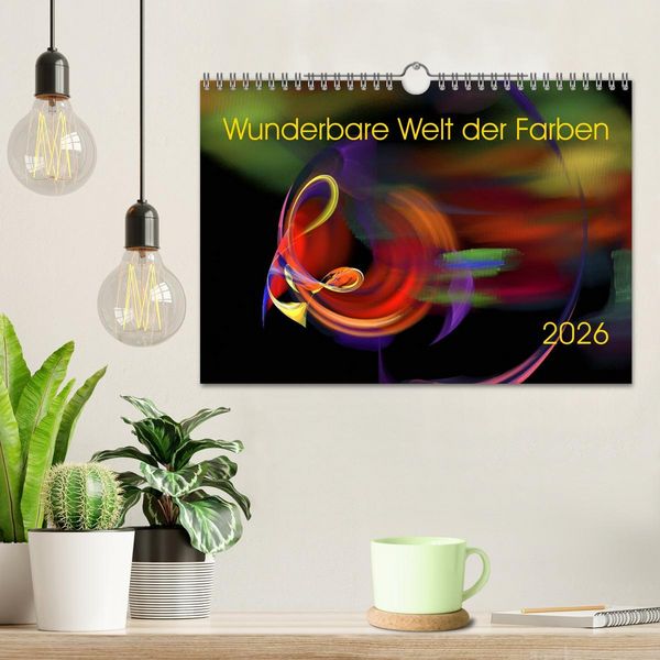 Produktbild: Wunderbare Welt der Farben 2026 (Wandkalender 2026 DIN A4 quer), CALVENDO Monatskalender