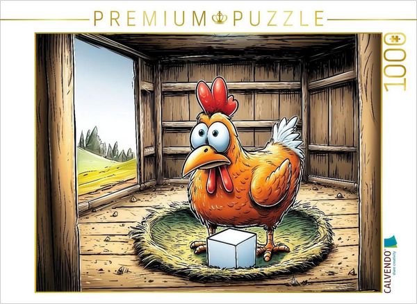Produktbild: CALVENDO Puzzle Eckige Eier | 1000 Teile Lege-Gr&ouml;&szlig;e 64x48cm Foto-Puzzle f&uuml;r gl&uuml;ckliche Stunden