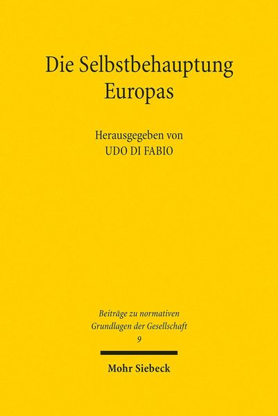 Produktbild: Die Selbstbehauptung Europas