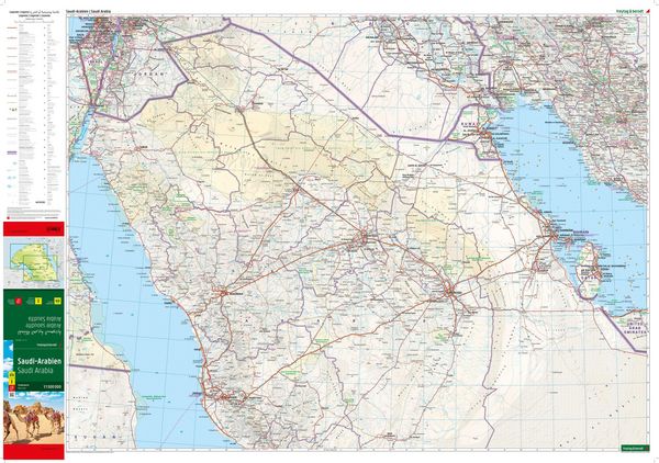 Produktbild: Freytag & berndt Stra&szlig;enkarte Saudi-Arabien 1:1,5 Mio.