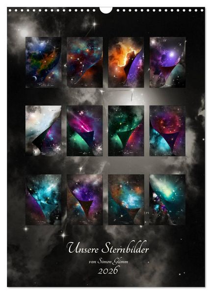 Produktbild: Unsere Sternbilder (Wandkalender 2026 DIN A3 hoch), CALVENDO Monatskalender