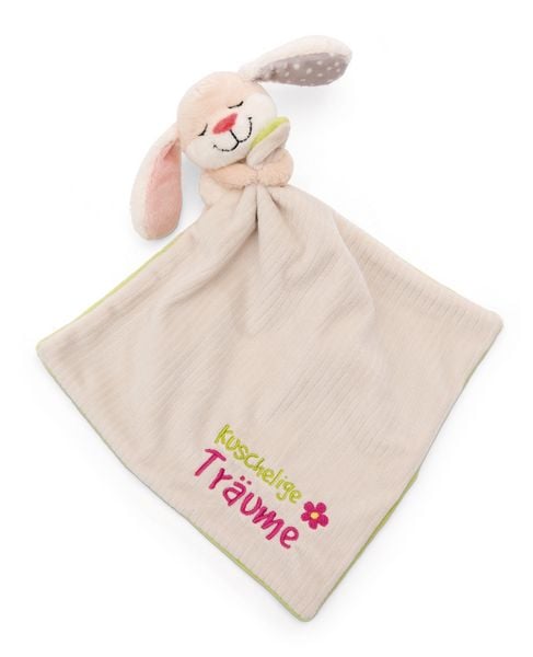 Produktbild: NICI Schmusetuch mit Pl&uuml;sch Hase 12cm 22x22cm