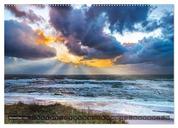 Produktbild: Sylt - Farbige Momente (hochwertiger Premium Wandkalender 2026 DIN A2 quer), Kunstdruck in Hochglanz