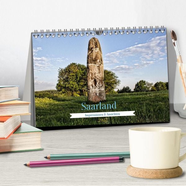 Produktbild: Saarland Impressionen & Ansichten (Tischkalender 2027 DIN A5 quer), CALVENDO Monatskalender