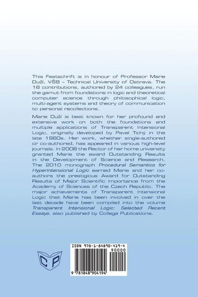 Produktbild: Logically Speaking. A Festschrift for Marie Du&iquest;&iacute;