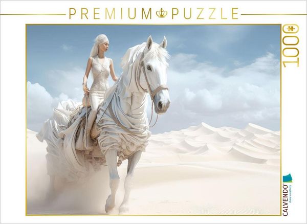 CALVENDO Puzzle Surrealismus trifft Pferdefans | 1000 Teile Lege-Größe 64x48cm Foto-Puzzle für glückliche Stunden