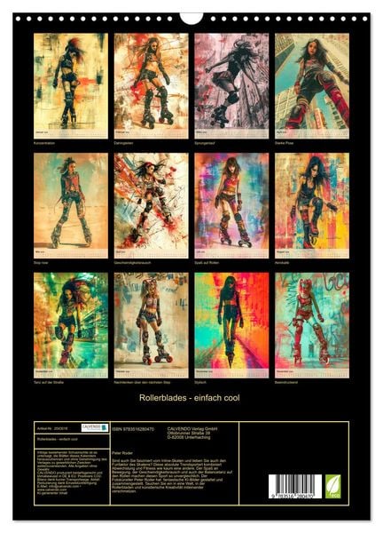 Produktbild: Rollerblades - einfach cool (Wandkalender 2026 DIN A3 hoch), CALVENDO Monatskalender