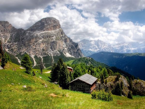 Produktbild: CALVENDO Puzzle Kolfuschger Hochalm mit Sassongher - Corvara S&uuml;dtirol | 1000 Teile Lege-Gr&ouml;&szlig;e 64x48cm Foto-Puzzle f&uuml;r gl&uuml;ckliche Stunden