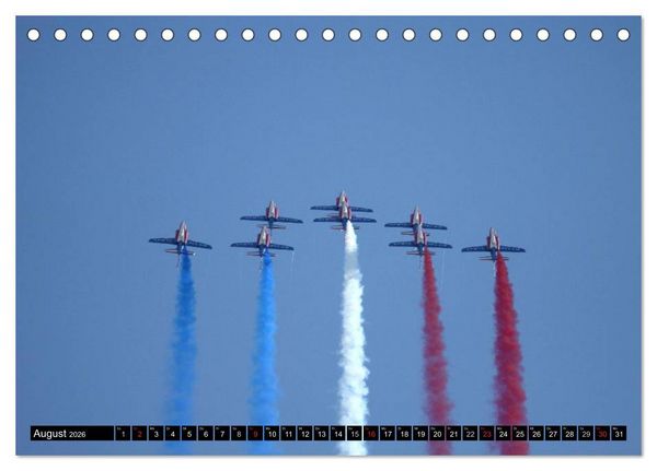 Produktbild: Augenblicke in der Luft: Patrouille de France (Tischkalender 2026 DIN A5 quer), CALVENDO Monatskalender