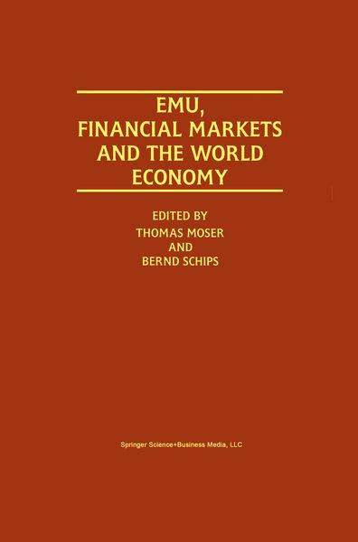 Produktbild: EMU, Financial Markets and the World Economy