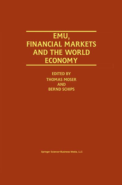 Produktbild: EMU, Financial Markets and the World Economy