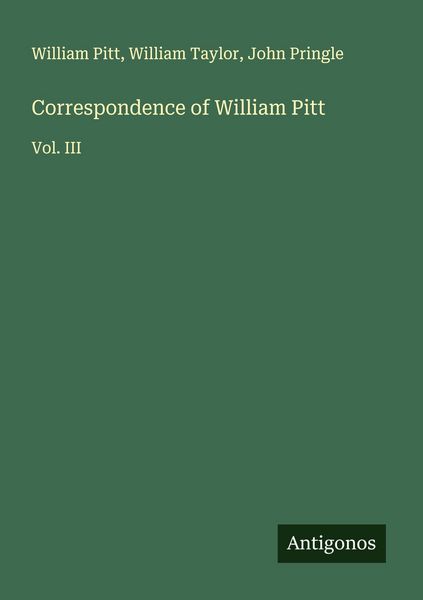 Produktbild: Correspondence of William Pitt