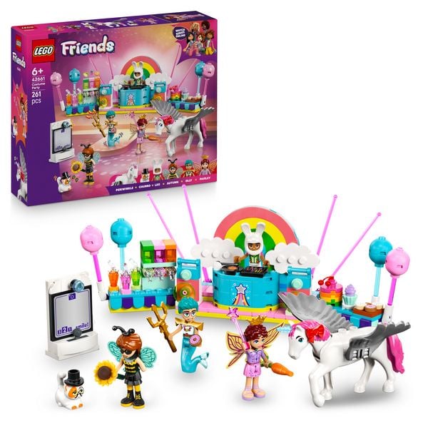 LEGO Friends 42661 Kostümparty mit Einhorn und Fee, Spielzeug für Kinder