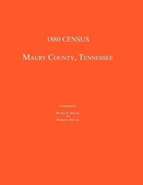 Produktbild: 1880 Census, Maury County, Tennessee