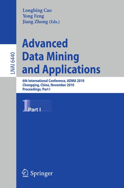 Produktbild: Advanced Data Mining and Applications