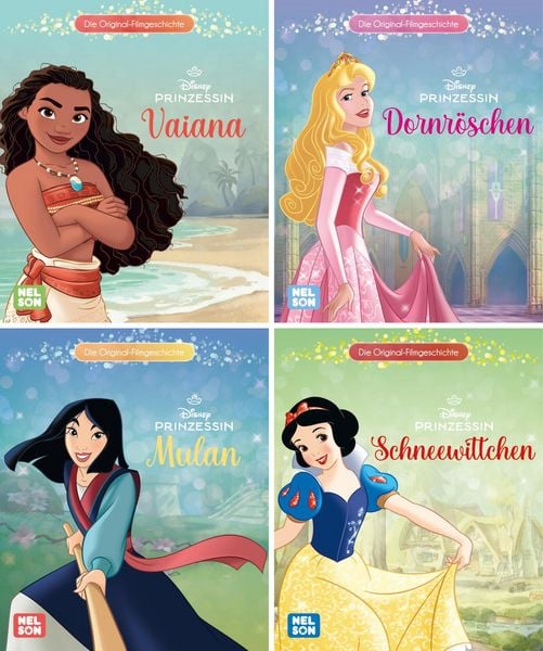 Produktbild: Nelson Mini-B&uuml;cher: 4er Disney Prinzessin 21-24