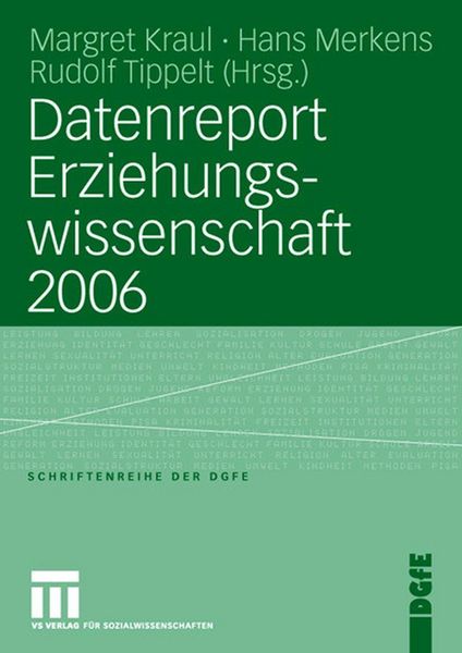 Produktbild: Datenreport Erziehungswissenschaft 2006