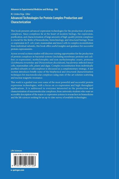 Produktbild: Advanced Technologies for Protein Complex Production and Characterization