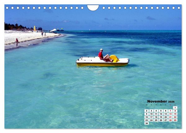 Produktbild: Tr&auml;ume in T&uuml;rkis - Bilder aus Kuba (Wandkalender 2026 DIN A4 quer), CALVENDO Monatskalender