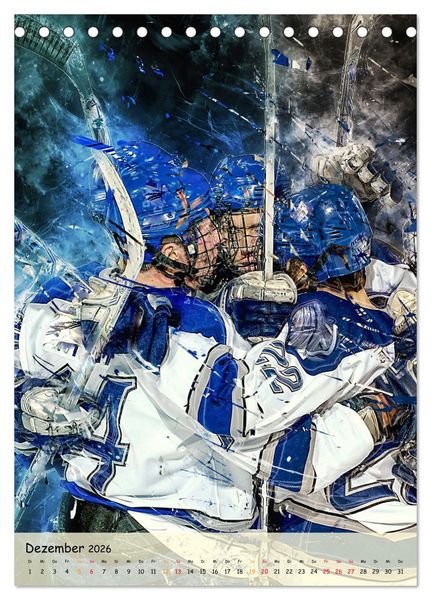 Produktbild: Eishockey spektakul&auml;r (Tischkalender 2026 DIN A5 hoch), CALVENDO Monatskalender