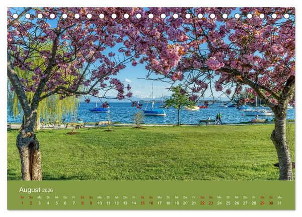 Produktbild: Bezauberndes M&uuml;nchen - Die bayrische Landeshauptstadt und ihr Umland. (Tischkalender 2026 DIN A5 quer), CALVENDO Monatskalender