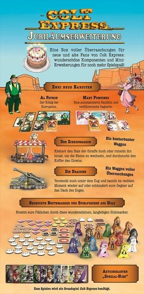 Colt Express - 10 Jahre Jubiläumserweiterung (Spiel-Zubehör)