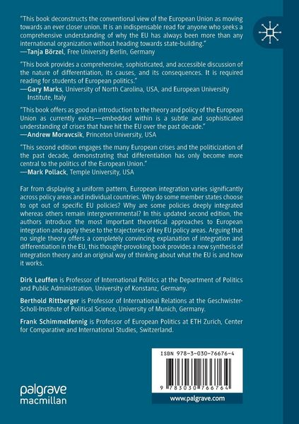 Produktbild: Integration and Differentiation in the European Union