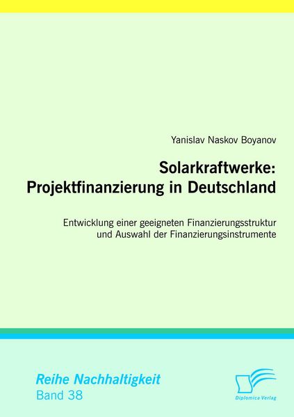 Produktbild: Solarkraftwerke: Projektfinanzierung in Deutschland