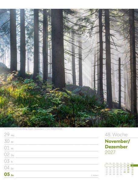 Produktbild: Unser Wald Wochenplaner Kalender 2027
