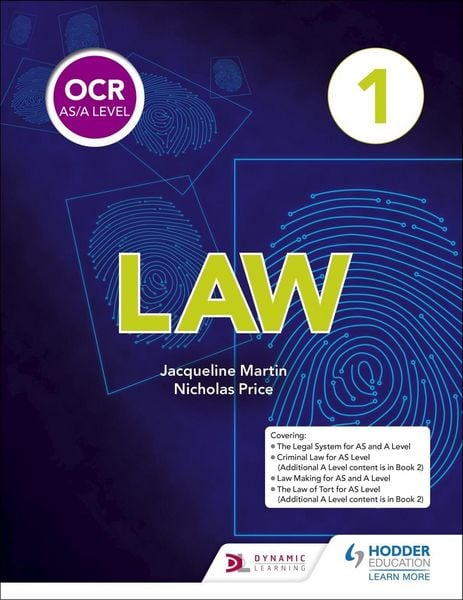 Produktbild: OCR AS/A Level Law Book 1