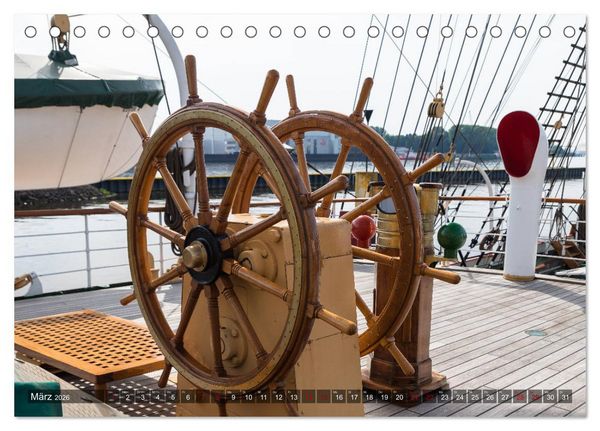Produktbild: Letztes deutsches Vollschiff DAS SCHULSCHIFF DEUTSCHLAND (Tischkalender 2026 DIN A5 quer), CALVENDO Monatskalender